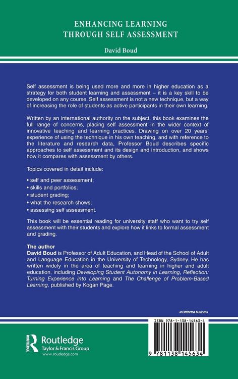 Produktbild: Enhancing Learning Through Self-assessment