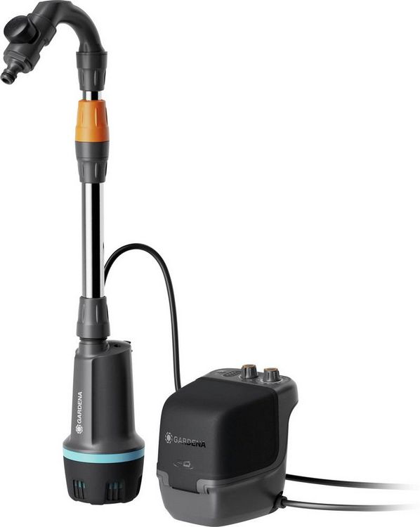 Produktbild: GARDENA Akku-Regenfasspumpe 2600 Comfort 18V P4A solo Regenwassernutzungsanlage 2600 l/h 1.8m