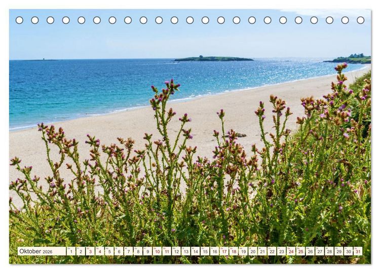 Produktbild: Bretagne - Traumk&uuml;sten im s&uuml;dlichen Finist&egrave;re (Tischkalender 2026 DIN A5 quer), CALVENDO Monatskalender