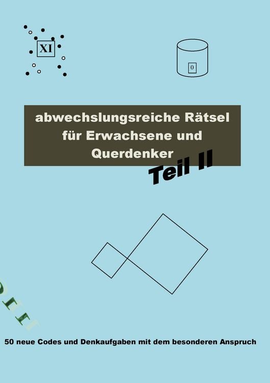 Produktbild: Abwechslungsreiche Rätsel für Erwachsene und Querdenker Teil 2