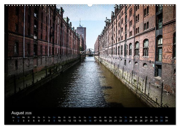 Produktbild: Hamburg (Wandkalender 2026 DIN A2 quer), CALVENDO Monatskalender