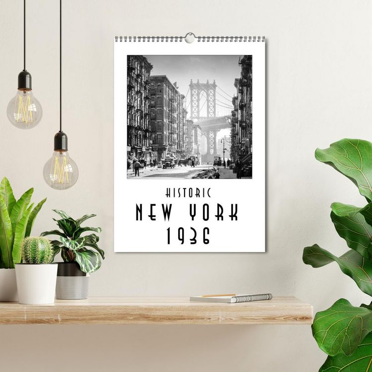 Produktbild: Historic New York 1936 (Wall Calendar 2026 DIN A3 portrait), CALVENDO 12 Month Wall Calendar