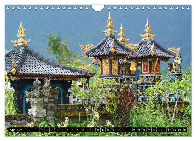 Produktbild: Bali. Im Reich der G&ouml;tter (Wandkalender 2026 DIN A4 quer), CALVENDO Monatskalender