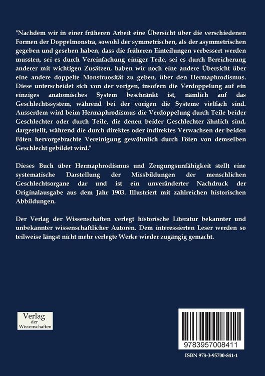 Produktbild: Zeugungsunf&auml;higkeit - Darstellung der Missbildungen der menschlichen Geschlechtsorgane