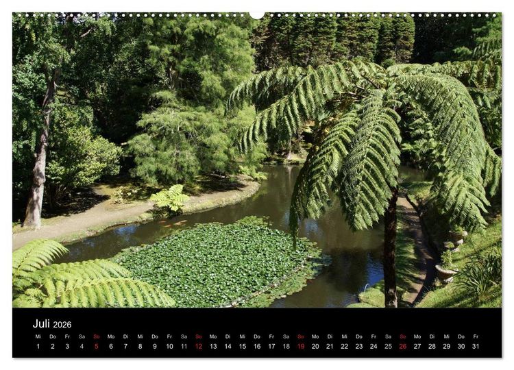 Produktbild: Azoren - bezaubernde Inselwelt. Eindr&uuml;cke auf Sao Miguel (Wandkalender 2026 DIN A2 quer), CALVENDO Monatskalender