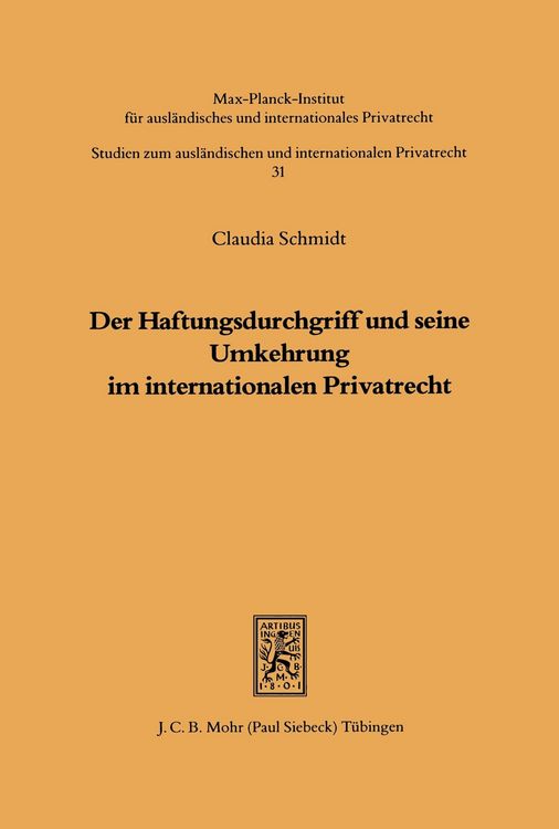 Produktbild: Der Haftungsdurchgriff und seine Umkehrung im internationalen Privatrecht