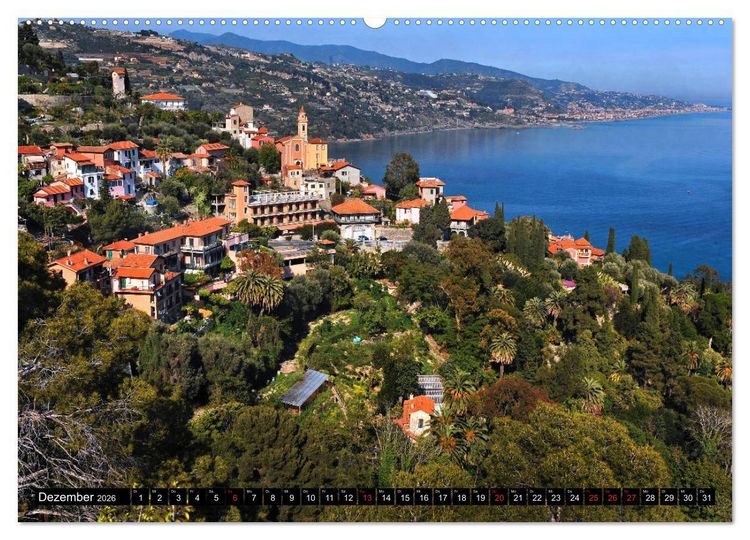 Produktbild: Zauberhafte Riviera - Die Hanbury G&auml;rten (hochwertiger Premium Wandkalender 2026 DIN A2 quer), Kunstdruck in Hochglanz