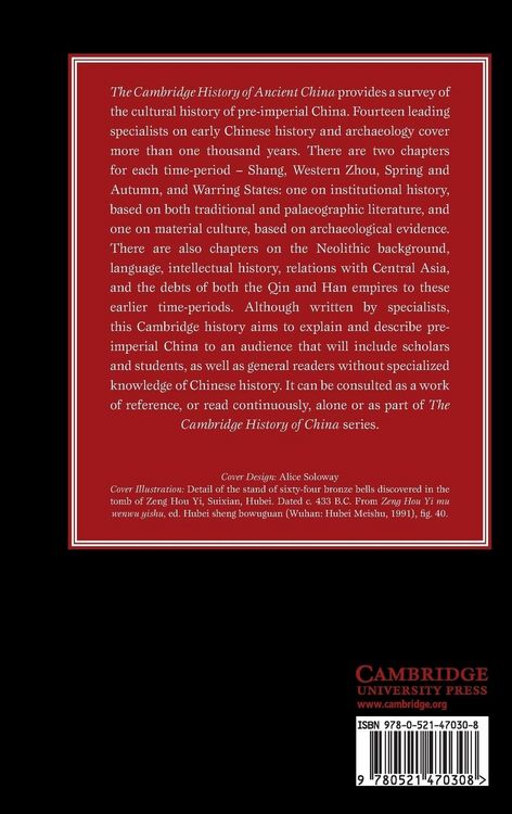 Produktbild: The Cambridge History of Ancient China