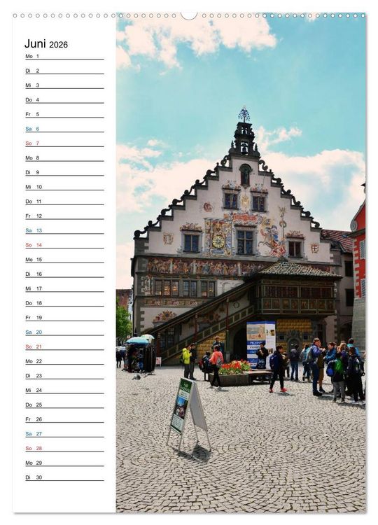 Produktbild: Lindau - Inselstadt am Bodensee (hochwertiger Premium Wandkalender 2026 DIN A2 hoch), Kunstdruck in Hochglanz