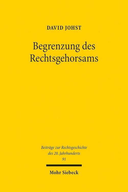 Produktbild: Begrenzung des Rechtsgehorsams