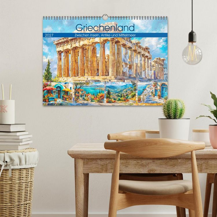 Produktbild: Griechenland. Zwischen Inseln, Antike und Mittelmeer (Wandkalender 2027 DIN A3 quer), CALVENDO Monatskalender