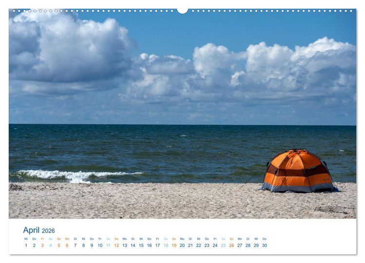 Produktbild: D&auml;nemarks Nordseek&uuml;ste - S&uuml;dj&uuml;tland (hochwertiger Premium Wandkalender 2026 DIN A2 quer), Kunstdruck in Hochglanz