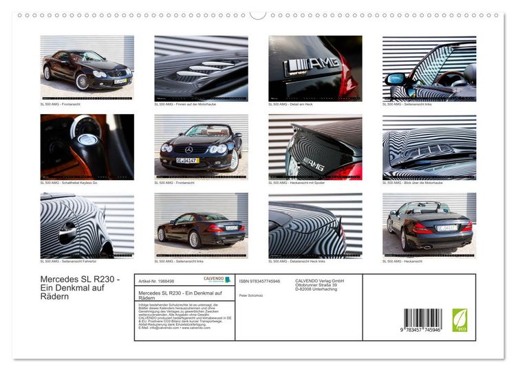 Produktbild: Mercedes SL R230 - Ein Denkmal auf R&auml;dern (hochwertiger Premium Wandkalender 2026 DIN A2 quer), Kunstdruck in Hochglanz