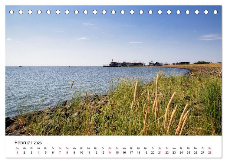 Produktbild: Norderney Paradies in der Nordsee (Tischkalender 2026 DIN A5 quer), CALVENDO Monatskalender