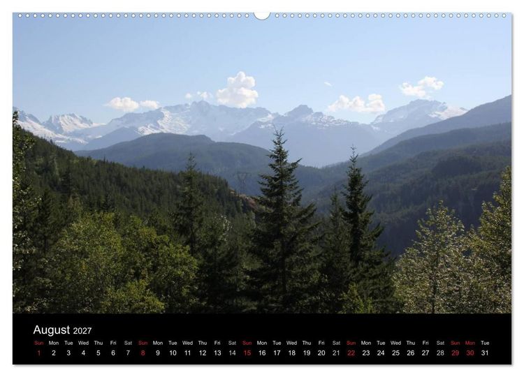Produktbild: From Pacific to the Mountains 2027 (High Quality Premium Wall Calendar 2027 DIN A2 landscape),CALVENDO 12 Month Wall Calendar