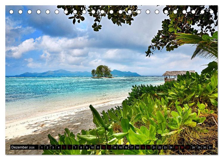 Produktbild: Seychellen Paradies 2026 (Tischkalender 2026 DIN A5 quer), CALVENDO Monatskalender