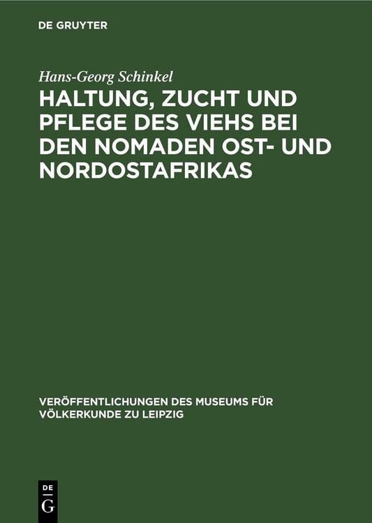 Produktbild: Haltung, Zucht und Pflege des Viehs bei den Nomaden Ost- und Nordostafrikas