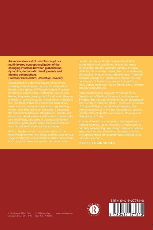 Produktbild: Globalization and Democratization in Asia