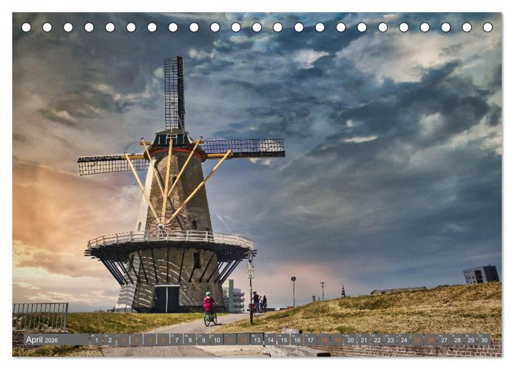 Produktbild: Zeeland - Urlaubstr&auml;ume zwischen Breskens und Domburg (Tischkalender 2026 DIN A5 quer), CALVENDO Monatskalender