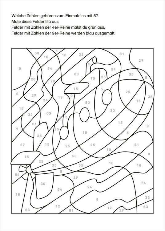 Produktbild: LERNSTERN. Mein Mathe-Malblock. Das kleine Einmaleins