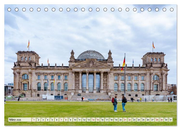 Produktbild: Berlin rund ums Jahr (Tischkalender 2026 DIN A5 quer), CALVENDO Monatskalender