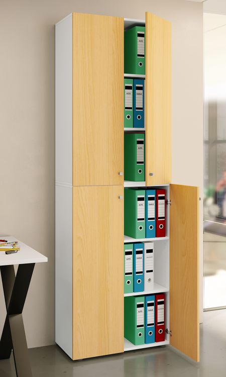 Produktbild: B&uuml;roschrank B&uuml;cher Ordner Aktenschrank Lona 6fach