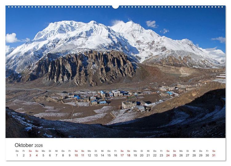 Produktbild: Nepal - Eine bezaubernde Reise nach Asien. (hochwertiger Premium Wandkalender 2026 DIN A2 quer), Kunstdruck in Hochglanz
