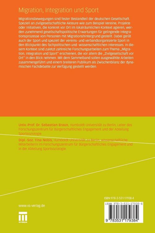 Produktbild: Migration, Integration und Sport