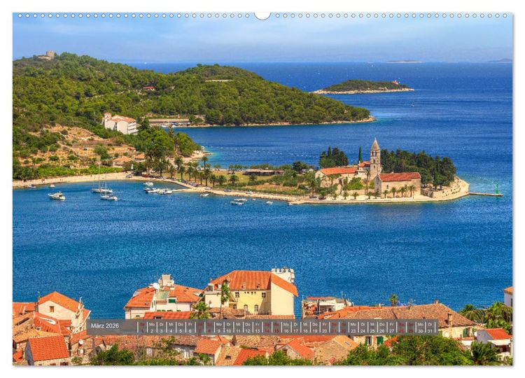 Produktbild: Vis Kroatien - Romantische Insel der Adria (Wandkalender 2026 DIN A2 quer), CALVENDO Monatskalender