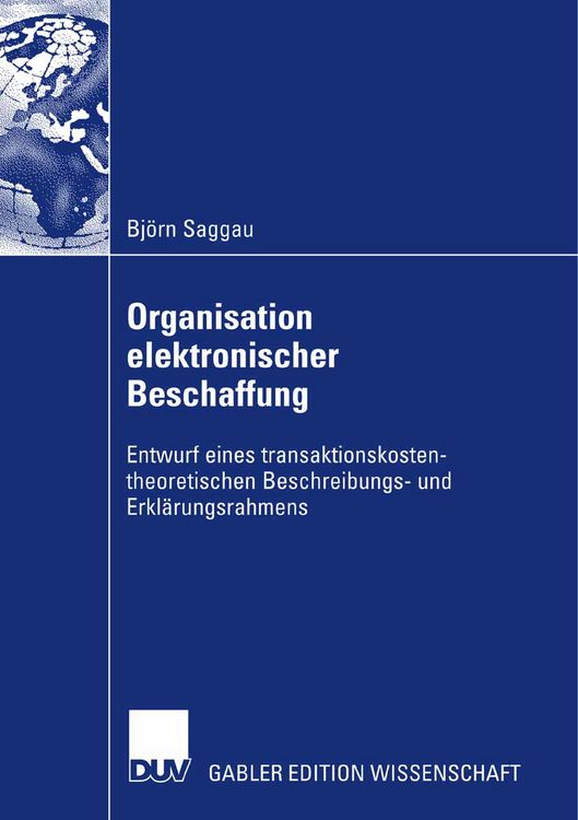 Produktbild: Organisation elektronischer Beschaffung