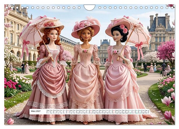 Produktbild: Fabulous Dolls &ndash; Belle &Eacute;poque (Wandkalender 2027 DIN A4 quer), CALVENDO Monatskalender