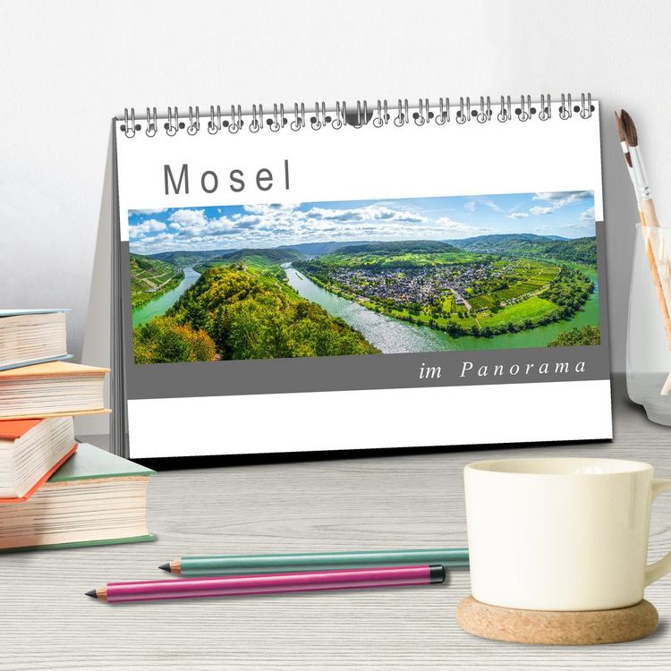 Produktbild: Mosel im Panorama (Tischkalender 2026 DIN A5 quer), CALVENDO Monatskalender