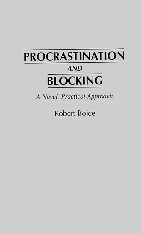 Produktbild: Procrastination and Blocking