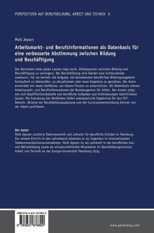 Produktbild: Arbeitsmarkt- und Berufsinformationen als Datenbasis f&uuml;r eine verbesserte Abstimmung zwischen Bildung und Besch&auml;ftigung