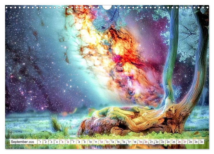 Produktbild: Psychedelic Landscapes (Wall Calendar 2026 DIN A3 landscape), CALVENDO 12 Month Wall Calendar