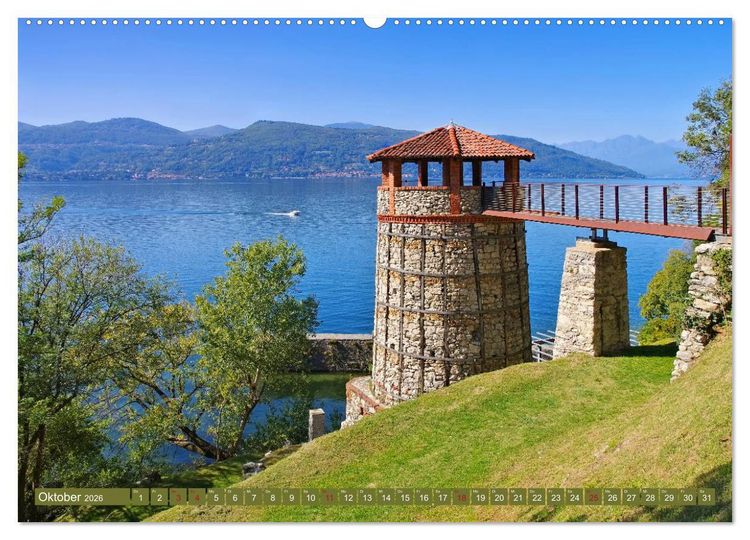 Produktbild: Lago Maggiore - Bezaubernde Orte am Ostufer (Wandkalender 2026 DIN A2 quer), CALVENDO Monatskalender