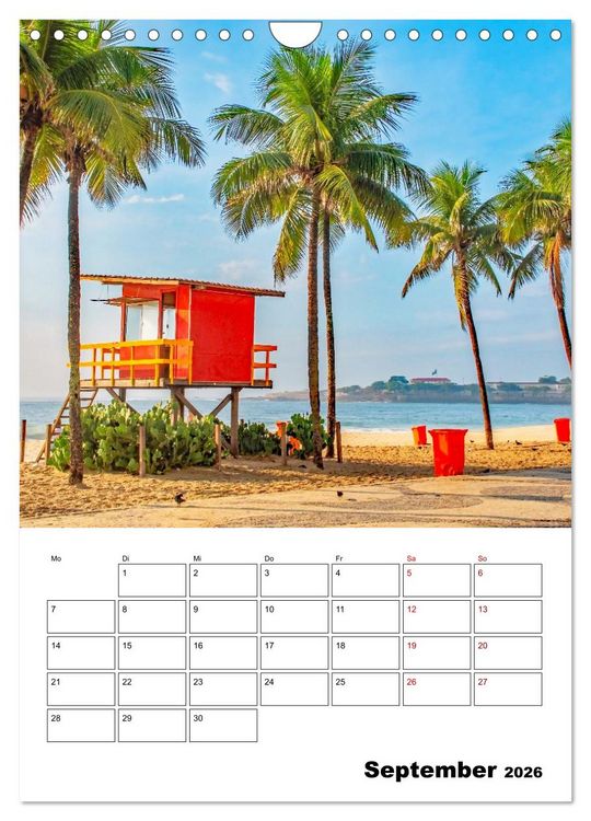 Produktbild: Rio de Janeiro - Reiseplaner (Wandkalender 2026 DIN A4 hoch), CALVENDO Monatskalender