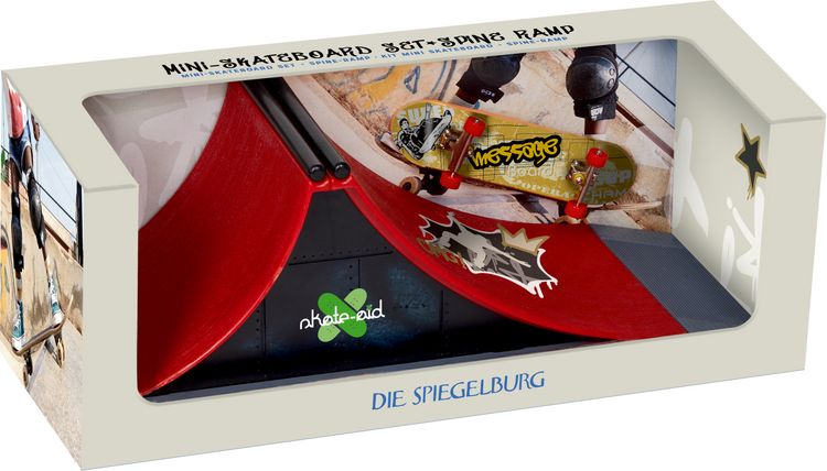 Produktbild: Mini-Skateboard-Set Spine-Ramp - skate-aid