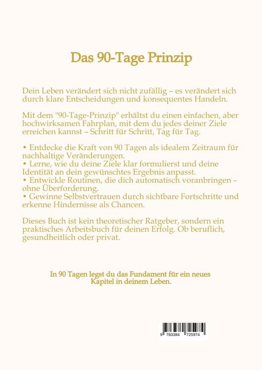 Produktbild: Das 90-Tage Prinzip