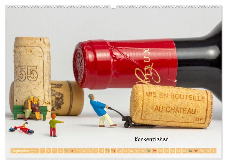 Produktbild: Korkenzieher ... und andere Mini-Welten (hochwertiger Premium Wandkalender 2026 DIN A2 quer), Kunstdruck in Hochglanz