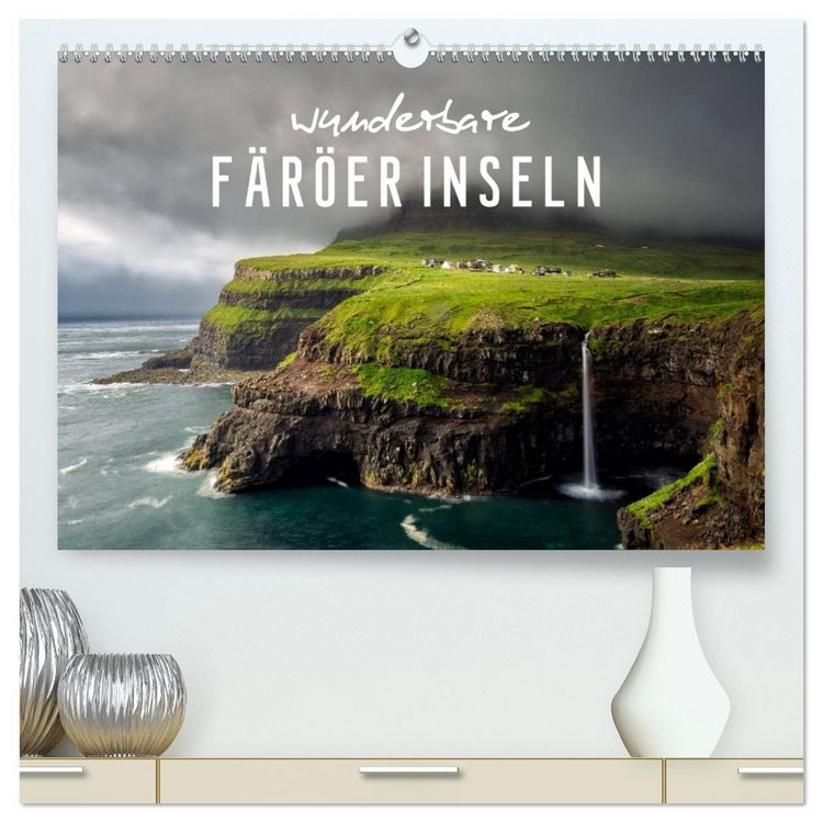 Produktbild: Wunderbare F&auml;r&ouml;er Inseln (hochwertiger Premium Wandkalender 2026 DIN A2 quer), Kunstdruck in Hochglanz