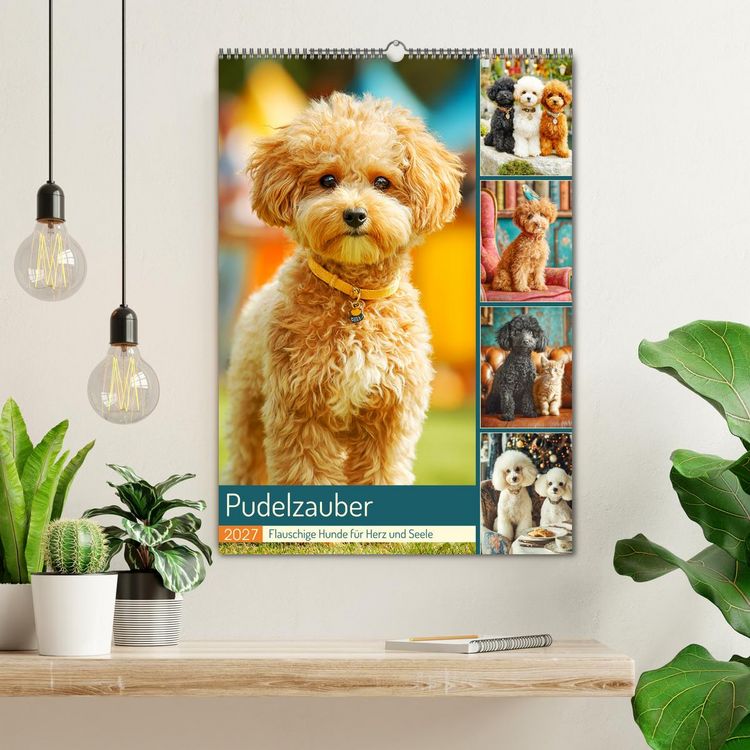 Produktbild: Pudelzauber. Flauschige Hunde f&uuml;r Herz und Seele (Wandkalender 2027 DIN A2 hoch), CALVENDO Monatskalender