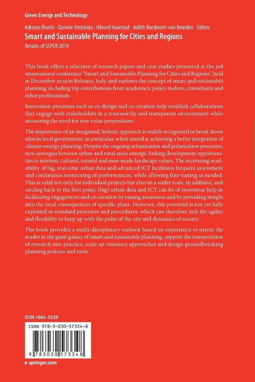 Produktbild: Smart and Sustainable Planning for Cities and Regions