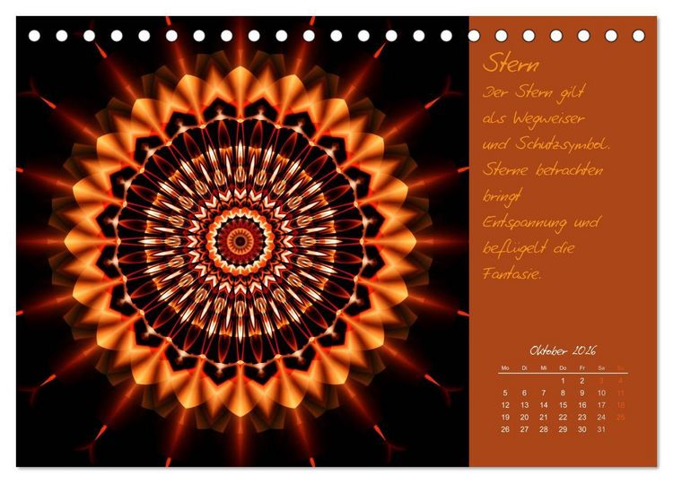 Produktbild: Kleine Chakrenlehre (Tischkalender 2026 DIN A5 quer), CALVENDO Monatskalender