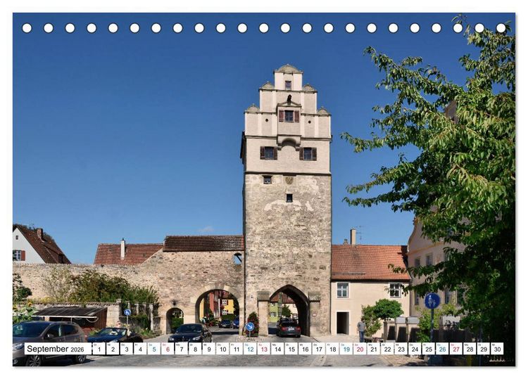 Produktbild: Dinkelsb&uuml;hl - Ansichtssache (Tischkalender 2026 DIN A5 quer), CALVENDO Monatskalender