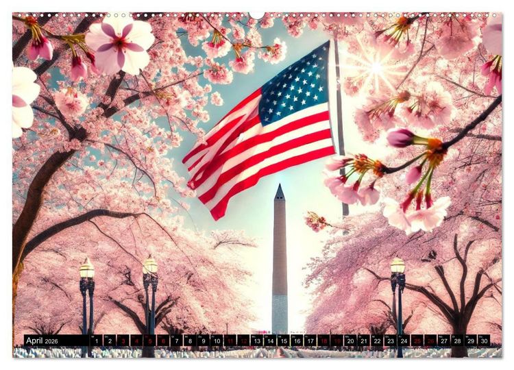 Produktbild: USA - Der amerikanische Geist (hochwertiger Premium Wandkalender 2026 DIN A2 quer), Kunstdruck in Hochglanz