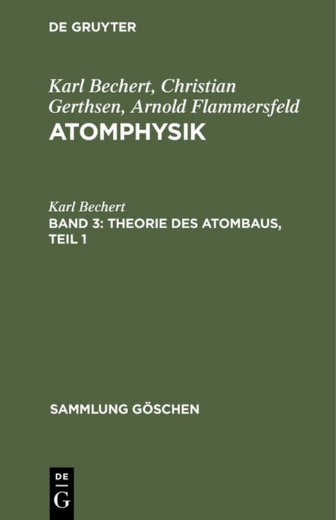 Produktbild: Theorie des Atombaus, Teil 1