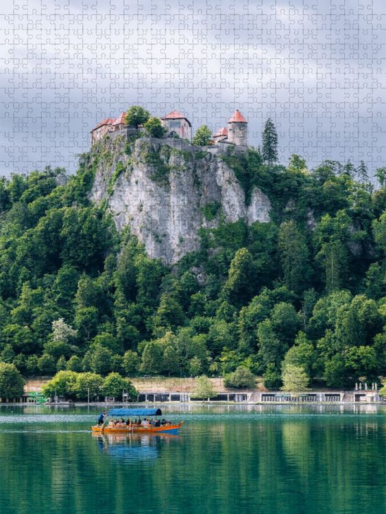 Produktbild: CALVENDO Puzzle Burg Bled | 1000 Teile Lege-Gr&ouml;&szlig;e 64x48cm Foto-Puzzle f&uuml;r gl&uuml;ckliche Stunden