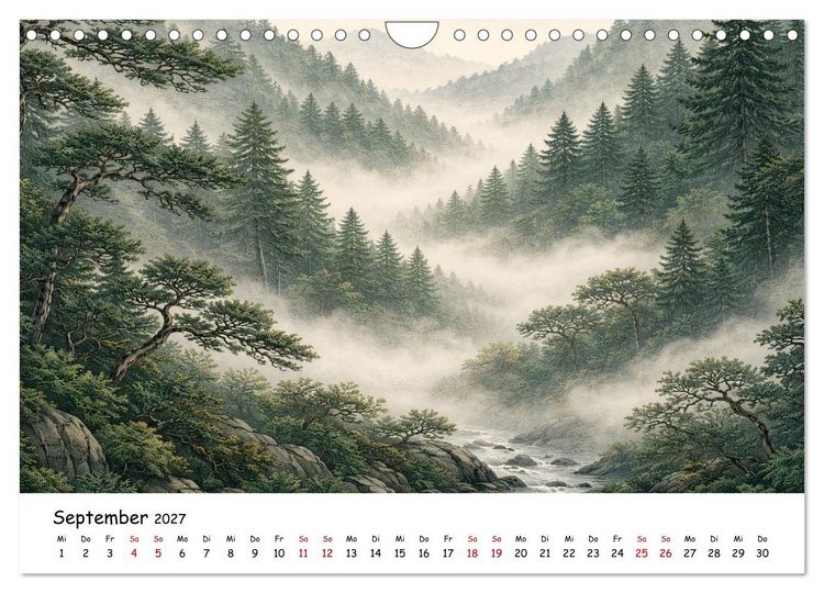 Produktbild: Jahreszeitenspiel (Wandkalender 2027 DIN A4 quer), CALVENDO Monatskalender