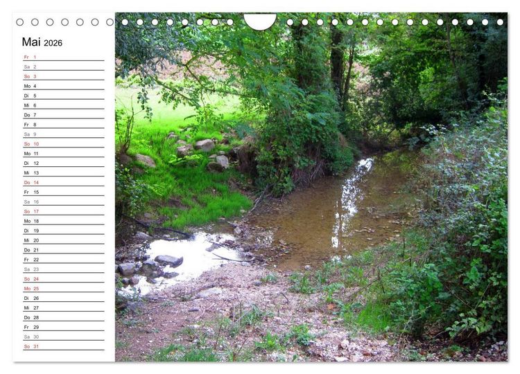 Produktbild: Franziskusweg - Camino di Assisi (Wandkalender 2026 DIN A4 quer), CALVENDO Monatskalender